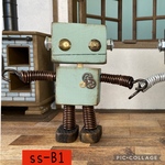 木のロボット　lucky君  単品（SS-B1）