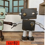 木のロボット　lucky君　単品（SS-B2）
