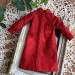 No.482 丸襟シャツワンピース　レッド