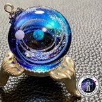 大玉　宇宙玉レジン惑星　レジンネックレス