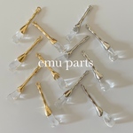 clear tsurara charm gold