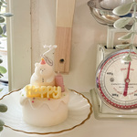 bear "happy"cake candle#111