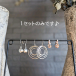 1セットのみ☆ SV925 ✾❀早春咲く花❀✾ピアス３点セット
