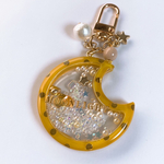 [1点のみ]dot shaker keychain (yellow-moon)
