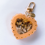 Fluffy shaker keychain [caramel]