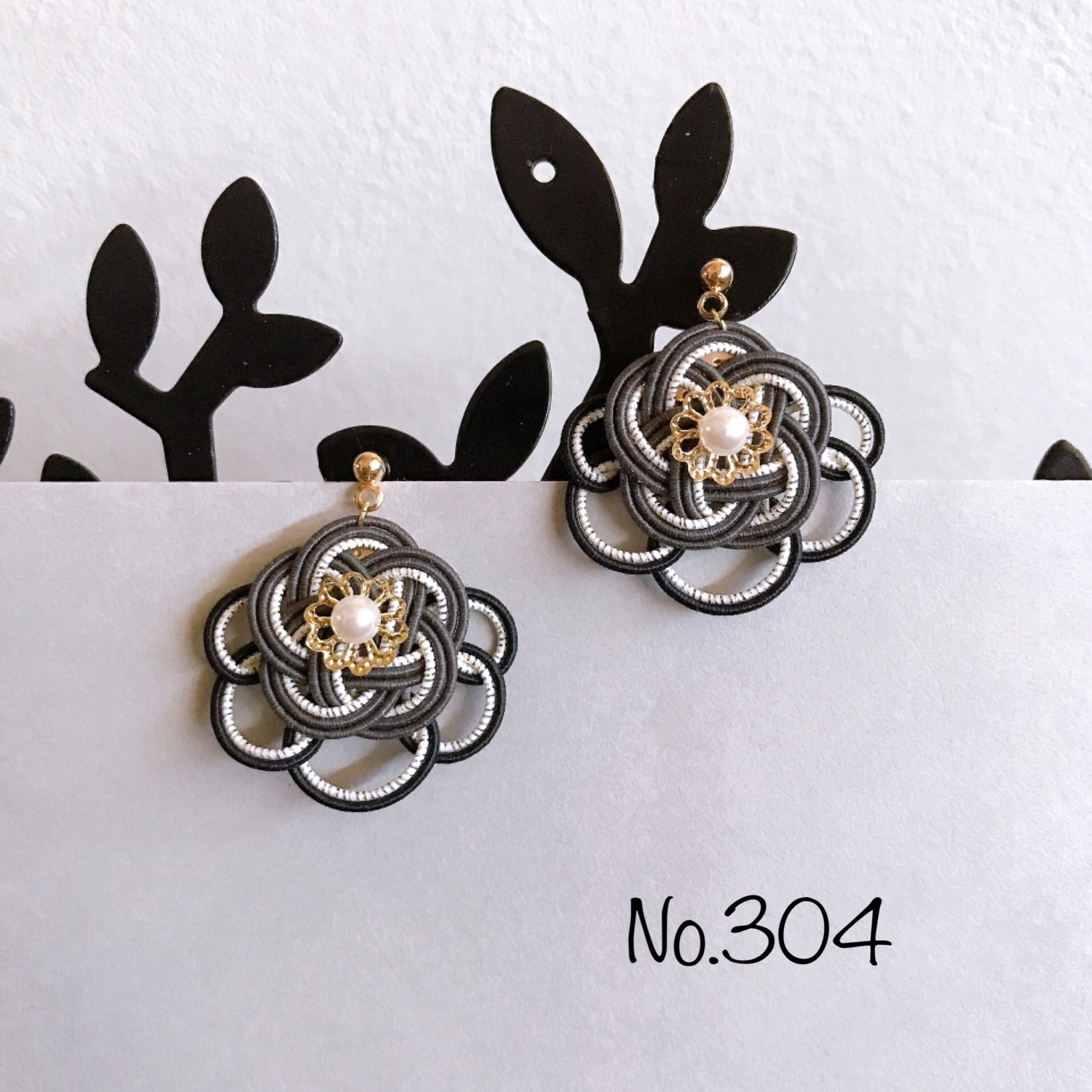お花と掛結びのピアス*【No.304】 - *Yue* | minne byGMOペパボ 国内