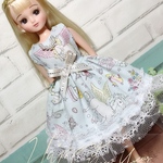 リカちゃん服ワンピース　〜ユニコーン・ブルー〜