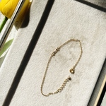【NEW】"Your"イニシャルブレスレット　「I」