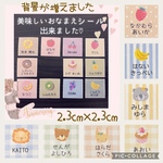 お名前シール【可愛い48枚or70枚】ノンアイロン