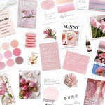 コラージュ素材 シール 20枚set《pink》[F579]