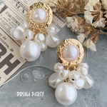 2個 ミックス パール ピアス