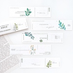 植物 タグ デザインペーパー 30枚set 《green》 [P279]
