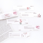 植物 タグ デザインペーパー 30枚set 《pink》 [P277]