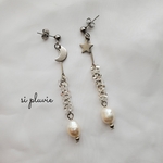 moon＆ star ~stick~   / 月🌙 星🌟 スティック ピアス イヤリング