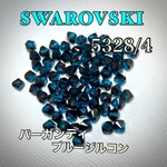 スワロフスキー5328/ 4ミリ❗️バーガンディブルージルコン、72個入り