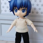 オビツ11 服 お洋服 アイボリー 薄ベージュ Tシャツ シンプル