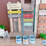 ラスト！見える福袋！おまとめSALE♡【5点おしゃれガーデン雑貨セット】♡陶器鉢ミニブリキ鉢ウッドピック
