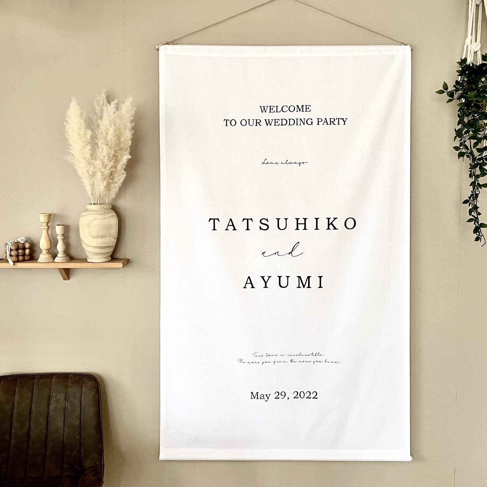 90×150】ウェディングタペストリー - amn'S タペストリー