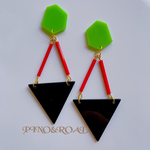 ✺❋☆  不規則パーツ  ☆❋✺  green×black