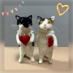 no.160 (予約品につき一般の方は購入できません) ハートをもつ猫さん