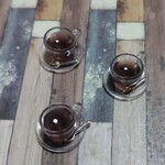  限定シンプル コーヒーのグラスカップ