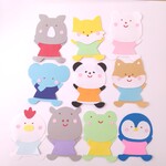 ミニ動物②　アルバム　スクラップブッキング　素材　ワンポイント