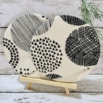 ★試作品★ お皿つかみ　2個セット サークル柄　生成　鍋つかみ　鍋敷き