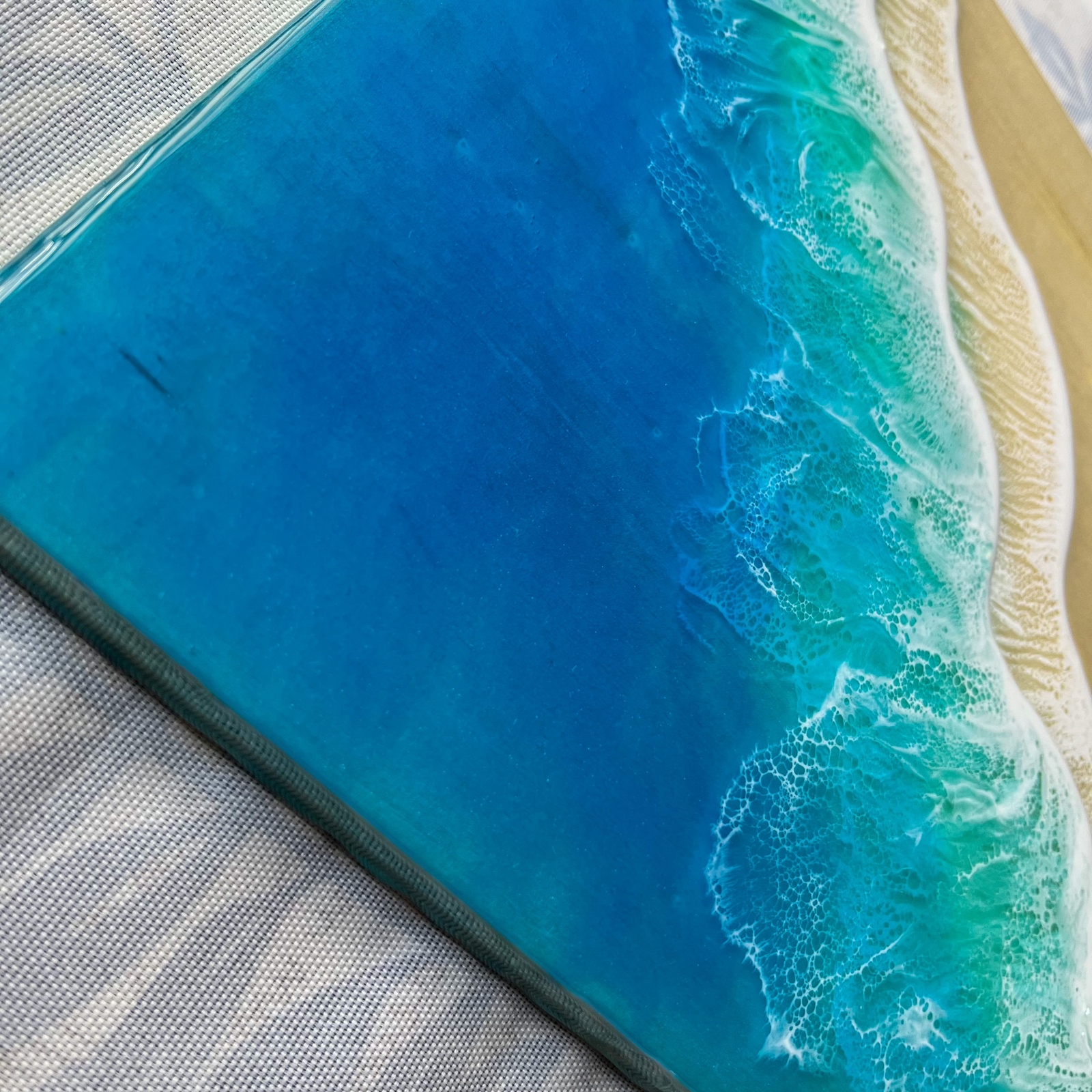 オーシャンアートパネル｜蓄光 木製×レジン 海 一点物 壁掛け 沖縄