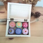 彩りてまりの宝箱　フタ付box