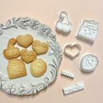 【即発送】バレンタイン miniクッキー型セット クッキー型/かわいい/チョコ/プレゼント/ギフト/手作り/ホワイトデー
