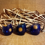 okinawan blue(gold dot)琉球藍仕様/ビールジョッキ/耐熱マグカップ(1個)360ml