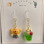 ミニくまちゃんホワイトチョコドーナッツとくまちゃんクリームソーダのアクセサリー