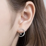 ムーンスターピアス　moon light silver pierces 　月　星　silver925