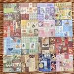 コラージュブロックメモ　約４５枚　小さめ　バラメモ　おすそ分け