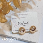 boll ボール　ピアス　キャッチレス　フープ　シンプル　流行　セレクト　ギフト　ゴールド　シルバー　エレガント　フェミニン