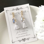 ちびタッセルとシャネルストーンのイヤリング　s