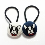 2色セット🐶おめかしわんこのヘアゴム ｡.+* ﾟ