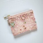 インド刺繍＊ミニポーチ   オーガンジー チュール