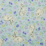 国産コットン　SEVENBERRY Forest Friends Rabbit Garden  J102