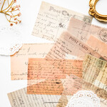SALE! ヴィンテージ風　ペーパーセット　20枚　letter from afar　[AW771]