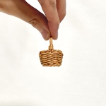 カゴバッグ（小）　ミニチュア / Miniature Basket with Handle（mini） / hinoki / B230109
