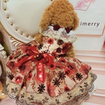 犬猫うさちゃん服　Sweet Valentine Day ♡ Chocolatフラワードレス