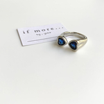 blue heart ring  / 81 ⌘ シルバーリング 指輪 リング  シルバー925 s925