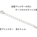 サージカルステンレス延長アジャスター５㎝・１本ステンレスチェーン