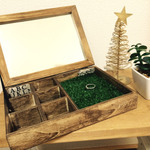 カフェ風 ミラー付きアクセサリーケース♡ コレクションボックスにも♡