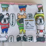 翌日発送♡ネックウォーマーMサイズマザコン柄ボア黄色フレブル服パグ服中型犬小型犬大型犬防寒対策