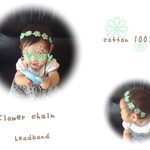 送料無料*Flower chain headband