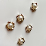 ◎1月新作◎【6pcs perl#1-8】ミニフラワーカボション/デコパーツ/キッズ/フラワーパーツ/パール/アクリル