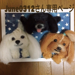 羊毛フエルト 犬 額縁犬オーダー
