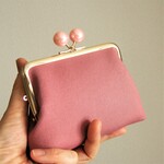 ふんわり春色　親子がま口財布